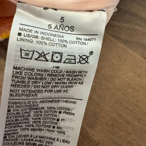 NWT Janie and Jack Little Girls Shorts Size 5 Citrus Lemon Cotton Summer Spring - Picture 7 of 7